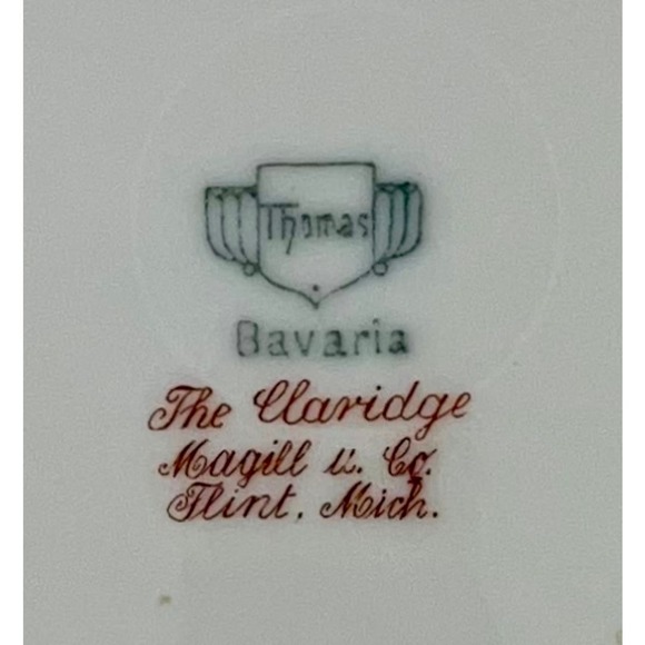 Vintage Thomas Bavaria The Claridge Butterfly and Bird of Paradise Octagon Plate - Picture 2 of 5